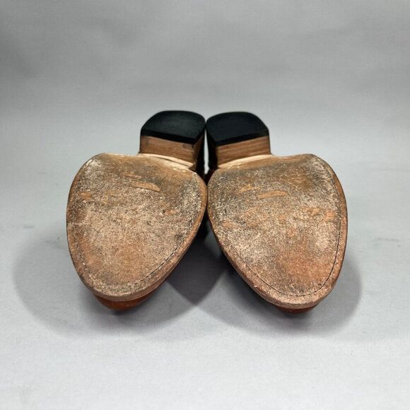 Free Bird JoJo Ankle Boots Women's Size 7 Brown‎ Leather Western Aztec Booties - Picture 9 of 11